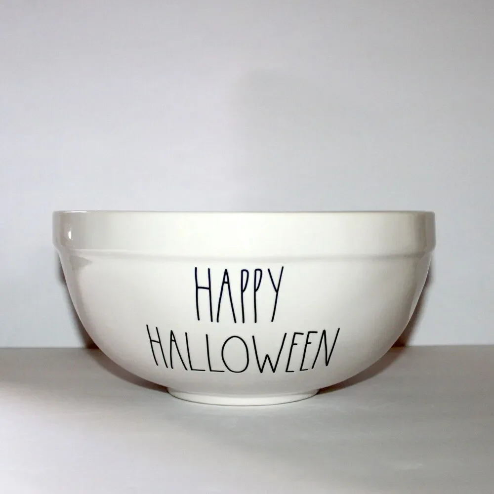 Rae Dunn Magenta Happy Halloween large Bowl 10.25